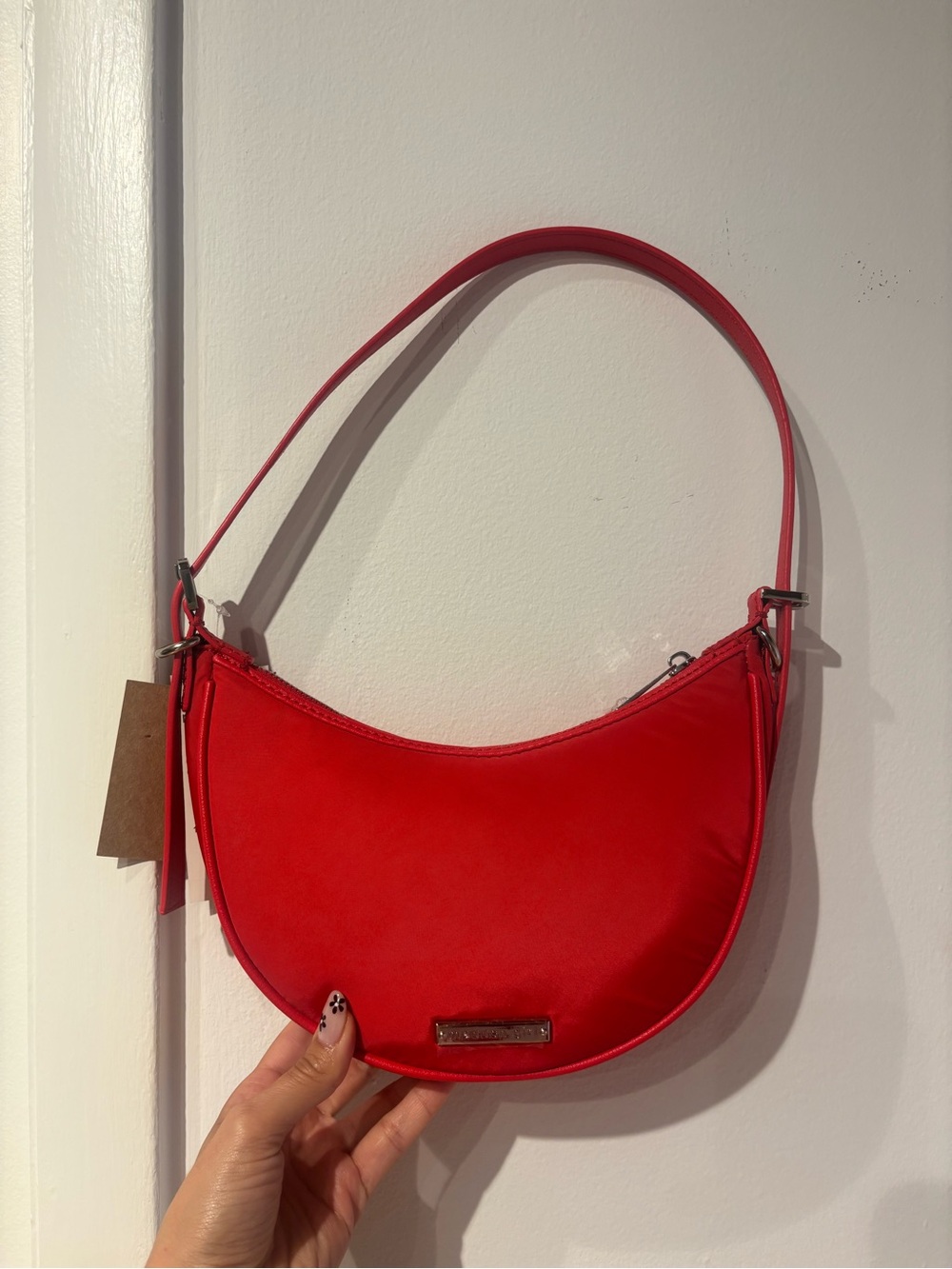 Madden Girl Cherry Crescent Shoulder Bag - Bright Red